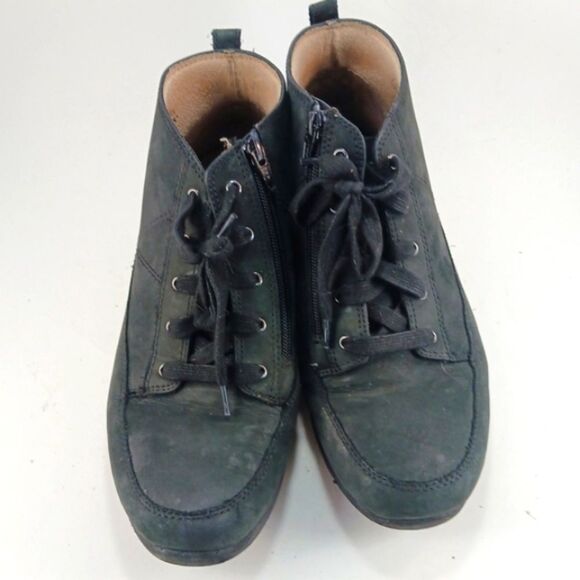 Vionic Women's Shawna Black Nutbuck Ankle Boot Orthopedic Zip Ankle 9 Wide...... - Picture 8 of 14